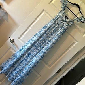Blue floral Amazon dress